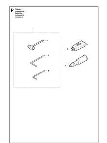 Accessories Diagram and Parts List for 272XP 20163200001-20173200000 Husqvarna Chainsaw