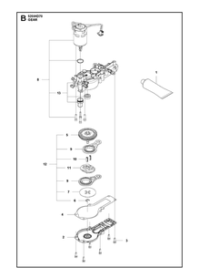 Part Location Diagram of 582837001 Husqvarna Gear