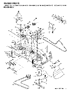 Mower Deck / Cutting Deck Diagram and Parts List for YTH1848XP (HAU18H48J, 954170226)(2004-09) Husqvarna Lawn Tractor