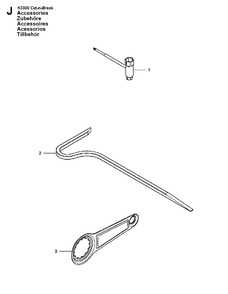Tools Diagram and Parts List for K3000CUT-N-BREAK 2009-05 Husqvarna Circular Saw