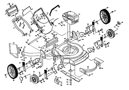 56 Dh Diagram and Parts List for 56DH (954072201-G)(1993-01) Husqvarna Lawn Mower