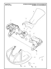 Cutting Equipment 2 Diagram and Parts List for 115IL (9670988001)(20182200001-Current) Husqvarna Edger