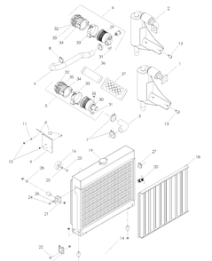 Part Location Diagram of 539106376 Husqvarna AIR FILTER Assembly - NON-TURBO