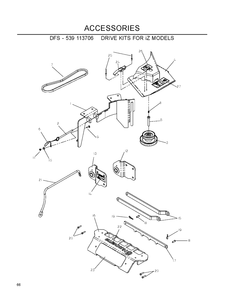 Accessories L Diagram and Parts List for IZ5223 (968999707)(2007-09) Husqvarna Lawn Mower