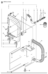 Fender Diagram and Parts List for K3000CUT-N-BREAK 2009-05 Husqvarna Circular Saw