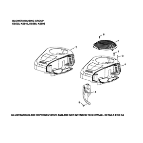 Engine >> Blower Housing Diagram and Parts List for 96041039400  Husqvarna Lawn Tractor