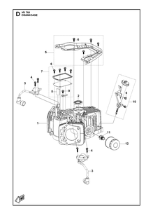 Part Location Diagram of 598600201 Husqvarna Dipstick