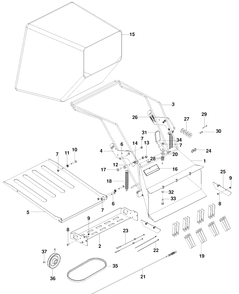 Part Location Diagram of 539107316 Husqvarna SIDESHIELD