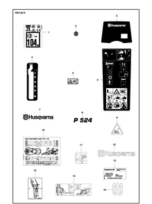 Part Location Diagram of 593585201 Husqvarna Label