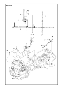 Electrical Diagram and Parts List for R112C5 (967178502)(2021-01) Husqvarna Lawn Mower