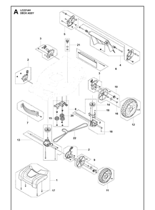 Mower Deck / Cutting Deck Diagram and Parts List for LC221AH (967992901)(2020-02) Husqvarna Lawn Mower