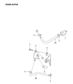 Fuel System Diagram and Parts List for FH430V 2003-06 Husqvarna Engine