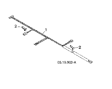 Lights wire harness Diagram and Parts List for 96193009705  Husqvarna Snow Blower