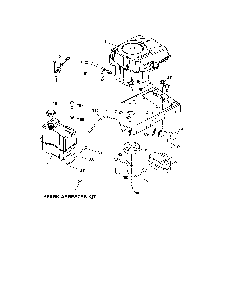 Engine Diagram and Parts List for 917240461  Husqvarna Lawn Tractor