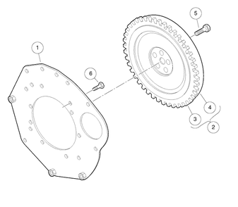 Flywheel Diagram and Parts List for HUV4421GXP 2009 Husqvarna Lawn Tractor