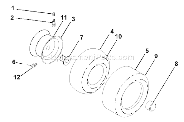 Page J Diagram and Parts List for GTH2250XPA (954567116) (2001-01) Husqvarna Lawn Tractor