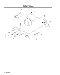 Electrical Diagram and Parts List for LZF5227 (966956701)(2009-07) Husqvarna Lawn Mower