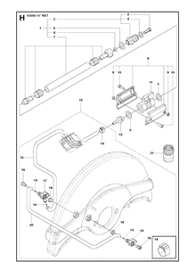 Part Location Diagram of 506606807 Husqvarna Hose