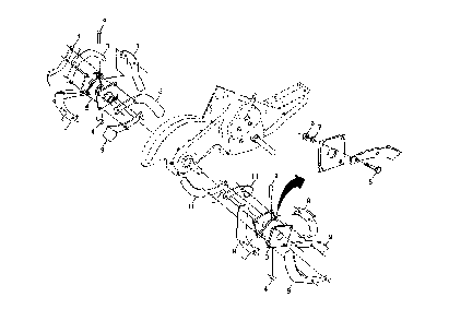 Tine Assembly Diagram and Parts List for CRTH550 (954140064B)(1999-03) Husqvarna Tiller