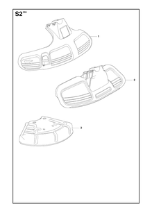 Guards Diagram and Parts List for 355FX 20082700001-20192999999 Husqvarna Brush Cutter