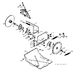 Drive Diagram and Parts List for 12527SB96193005600 2010-07 Husqvarna Snow Blower