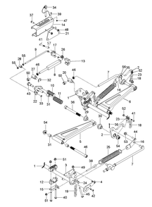 Mower Lift / Deck Lift Diagram and Parts List for Z560XS  Husqvarna Lawn Tractor