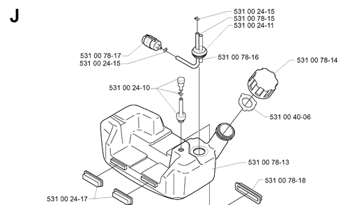 Part Location Diagram of 531007817 Husqvarna 
