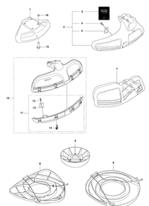 Accessories 3 Diagram and Parts List for 345RX 20103600001-20144899999 Husqvarna Brush Cutter