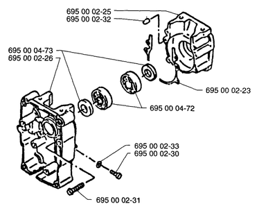 Part Location Diagram of 695000225 Husqvarna C/CASE
