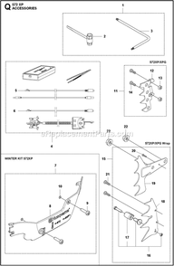 Accessories Diagram and Parts List for 572XPG  Husqvarna Chainsaw