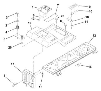 Fender/Chassis Diagram and Parts List for LR111 (954001212-A)(1994-07) Husqvarna Lawn Tractor