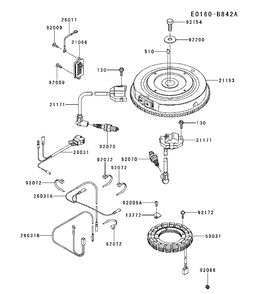 Electrical Diagram and Parts List for FR691V-AS29 2017-09 Husqvarna Engine