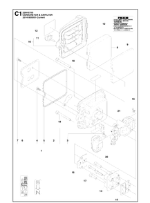 Carburetor And Air Filter 3 Diagram and Parts List for 226HS75S  Husqvarna Hedge Trimmer
