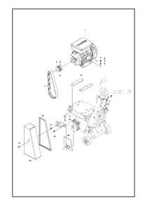 Engine Diagram and Parts List for CG200 2017-10 Husqvarna Sander Grinder