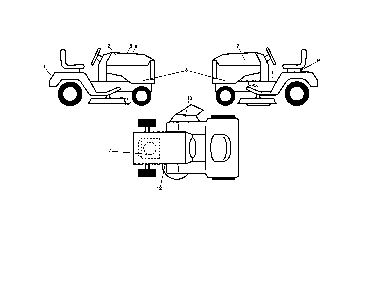 Decals Diagram and Parts List for YTA22V46-96045005100  Husqvarna Lawn Tractor