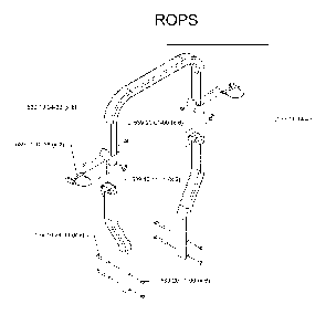 Protection Frame Diagram and Parts List for IZ5224TLKOA (968999332)(2005-12) Husqvarna Lawn Tractor