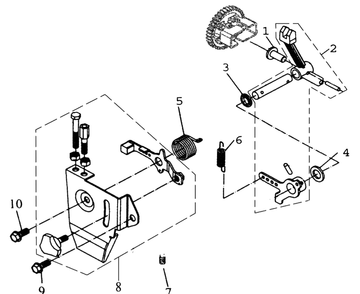 Controls Diagram and Parts List for TF545D  Husqvarna Cultivator