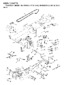 Drive Diagram and Parts List for YTH1542C (954567048)(2001-04) Husqvarna Lawn Tractor