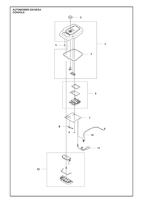 Console Diagram and Parts List for 320NERA  Husqvarna Lawn Mower