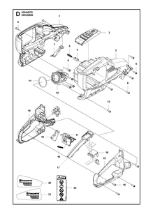 Part Location Diagram of 579565301 Husqvarna Locking Button