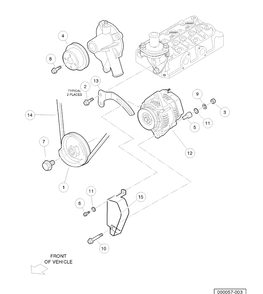 Part Location Diagram of 603004478 Husqvarna Brkt, Alt, D722, 60 Amp