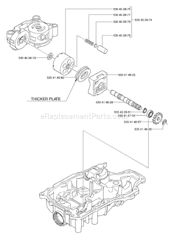Page I Diagram and Parts List for TUFFTORQK66TRANSMISSION 2002-06 Husqvarna Lawn Tractor Accessories