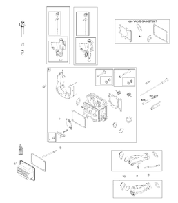 Cylinder Cover Diagram and Parts List for 31Q5070005H1 2017-01 Husqvarna Engine