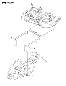 Part Location Diagram of 522451501 Husqvarna Equipment Frame