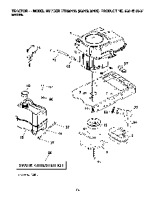 Engine Diagram and Parts List for YTH20K4696045000405 2008-01 Husqvarna Lawn Tractor
