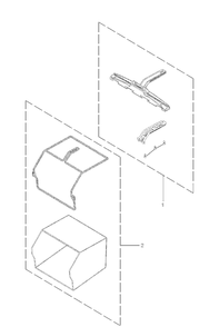 Part Location Diagram of 597525301 Husqvarna Grass Bag Assy