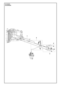 Governor Diagram and Parts List for HS546AE  Husqvarna Engine
