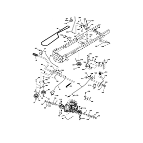 Ground Drive Diagram and Parts List for YTS4500  Husqvarna Lawn Tractor