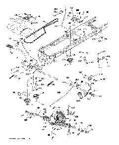 Drive Diagram and Parts List for 96043028100  Husqvarna Lawn Tractor