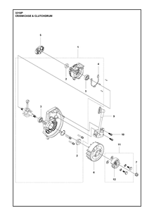 Part Location Diagram of 531147357 Husqvarna Crankcase kit